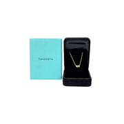 Tiffany 18k Gold Jewelry Necklace Bean Small